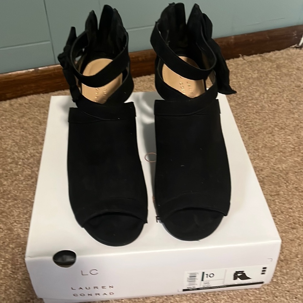 Open toe heels